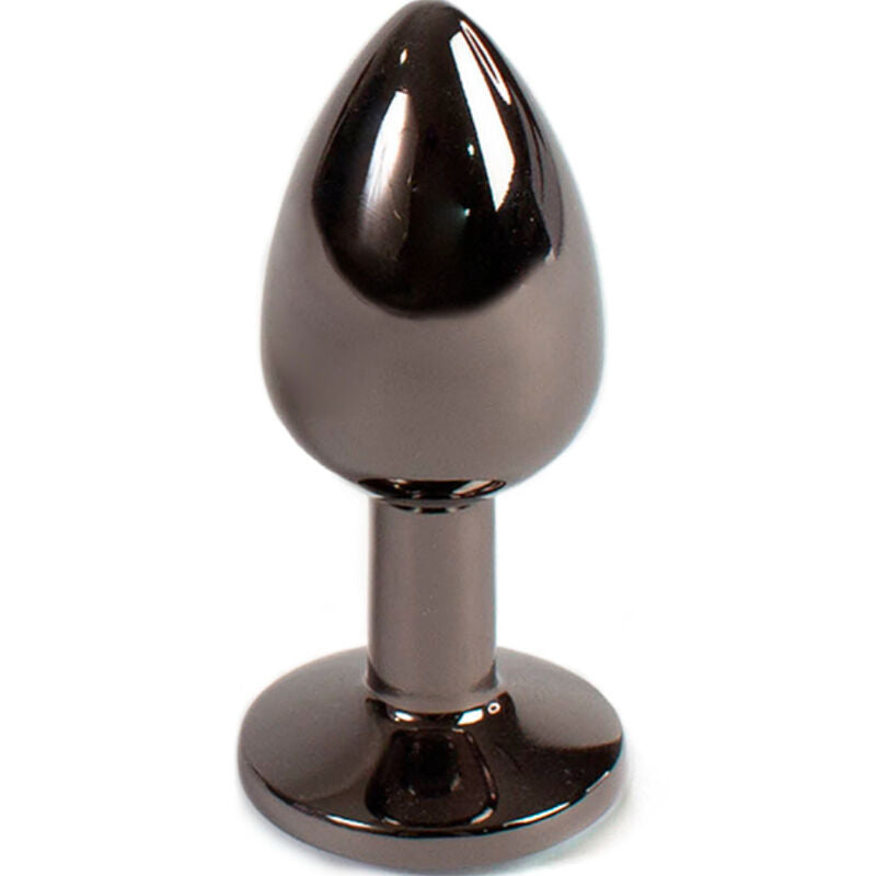 Plug anal bijou multicolore en métal — détail texture surface