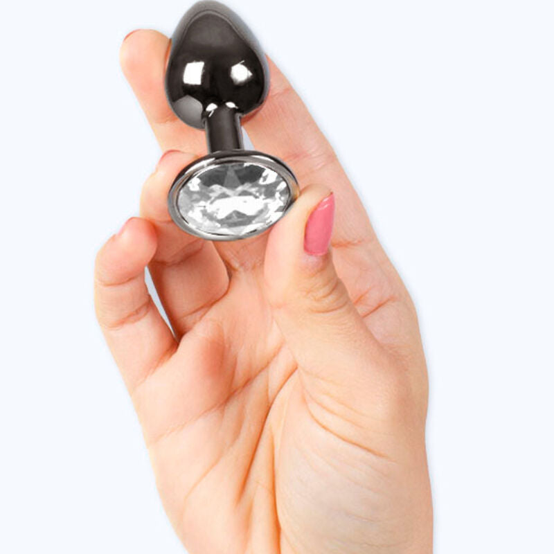 secretplay plug anal en gunmetal petite taille 7 cm