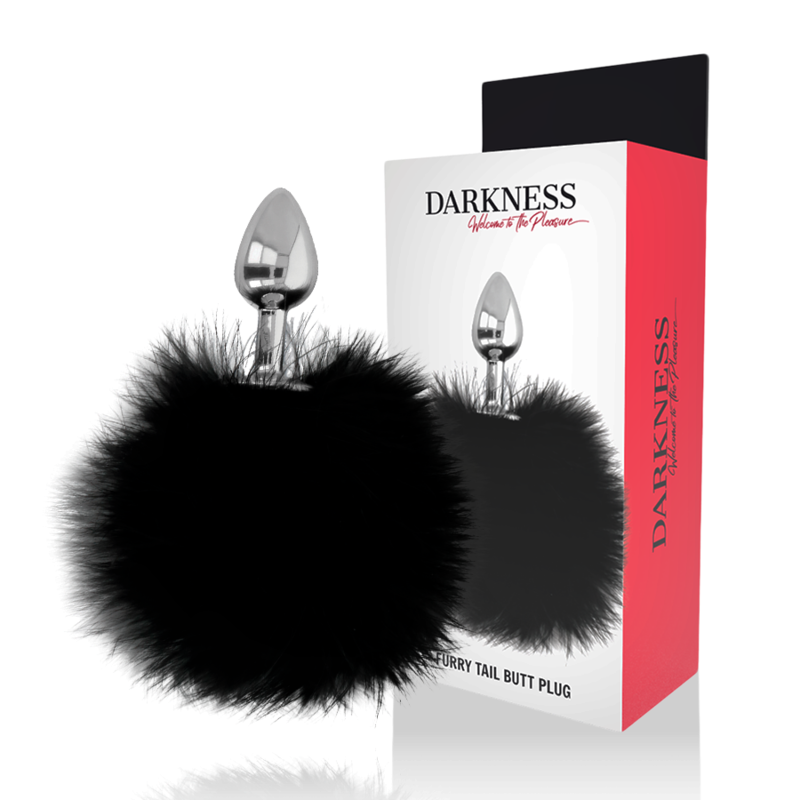 Plug anal avec queue noire Darkness — vue principale