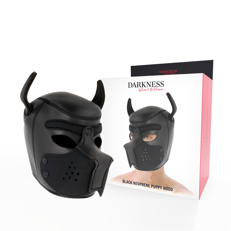 darkness masque pour chien en neoprene avec museau amovible l