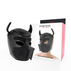 darkness masque pour chien en neoprene avec museau amovible l