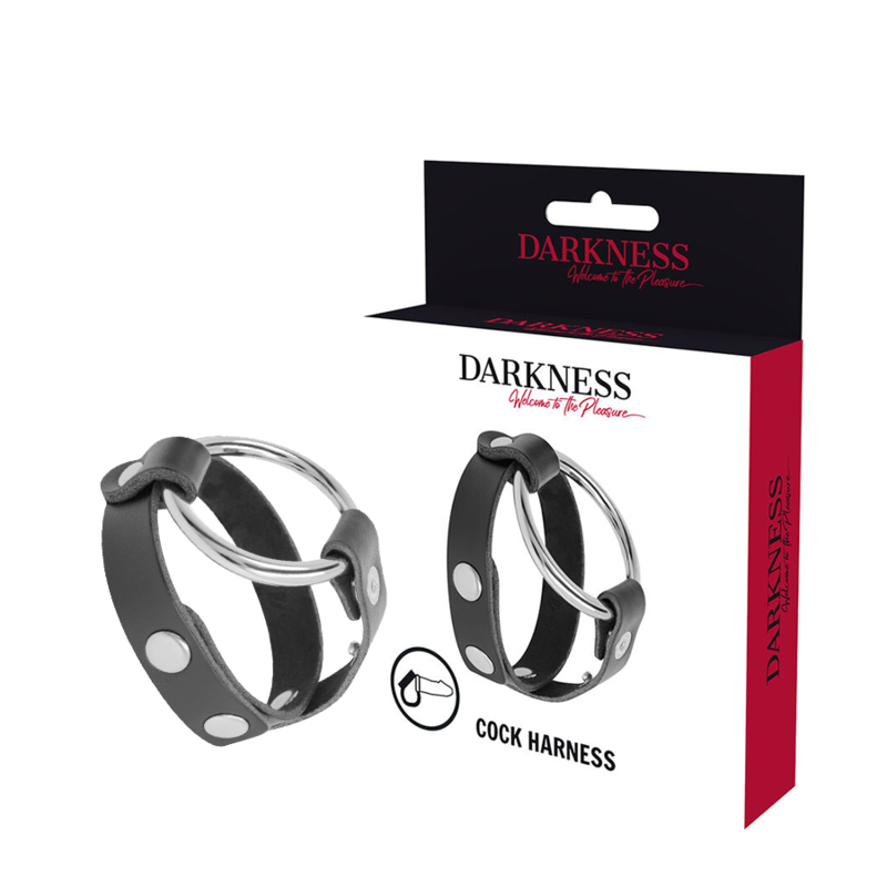 darkness anneau de bite et testicule bdsm