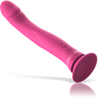 Gode vibrant silicone rose double densité Michelangelo — détail texture surface