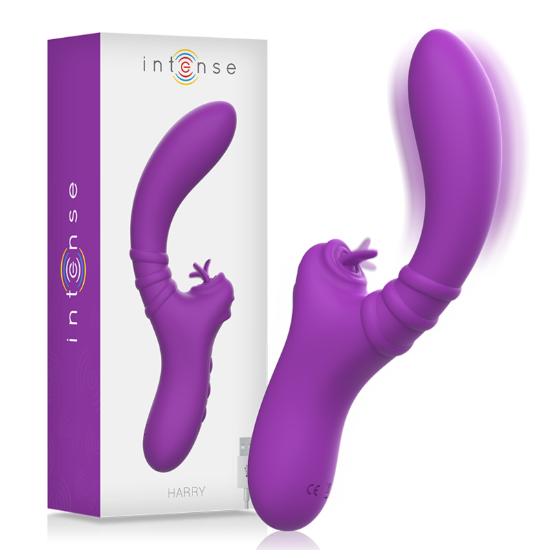 Vibrateur clitoridien flexible Harry silicone violet — vue principale