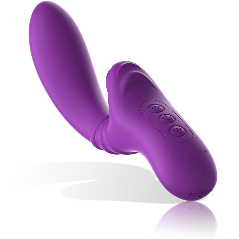 Vibrateur clitoridien flexible Harry silicone violet — vue de dos
