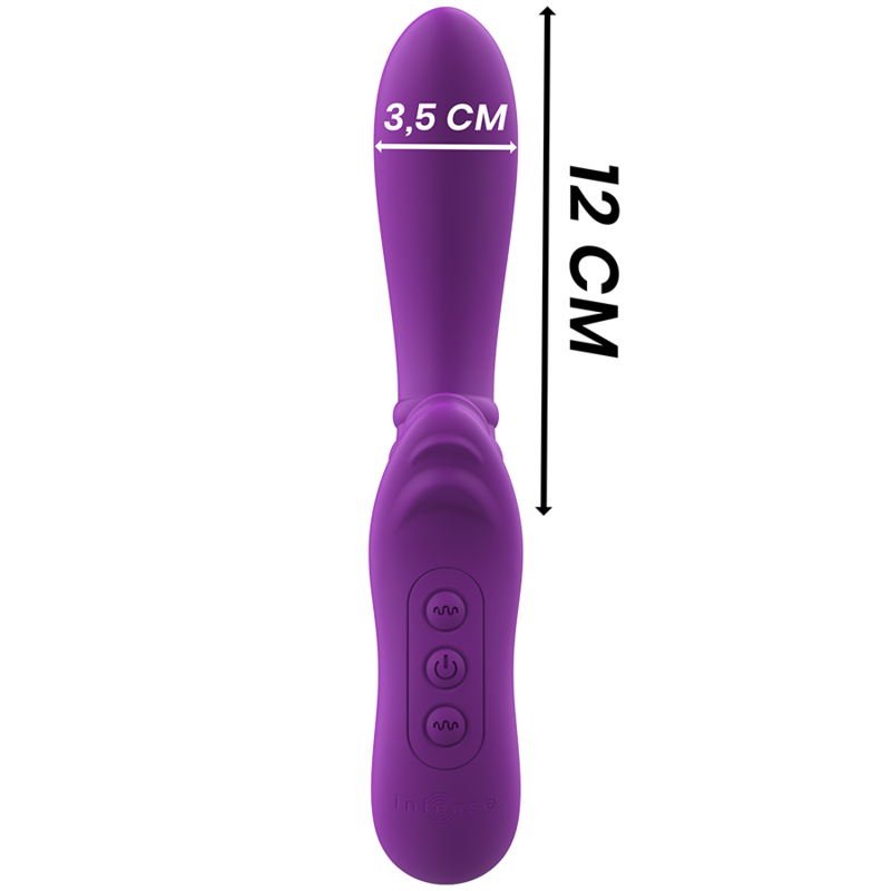 Vibrateur clitoridien flexible Harry silicone violet — vue de profil