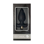 Stimulateur anal Butt Throb 7 vitesses silicone noir — détail produit