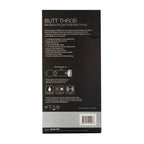 Stimulateur anal Butt Throb 7 vitesses silicone noir — vue de profil