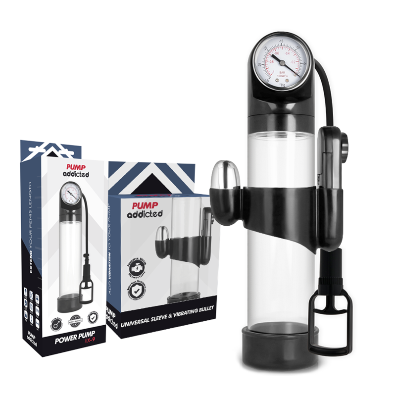 Pompe à pénis vibrante RX9 — vue de dos