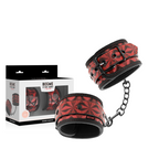 begme menottes premium edition rouge avec doublure en neoprene