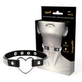 Ras de cou en cuir vegan avec pendentif coeur — vue principale