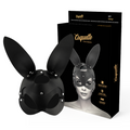 Masque cuir vegan avec oreilles de lapin — vue principale
