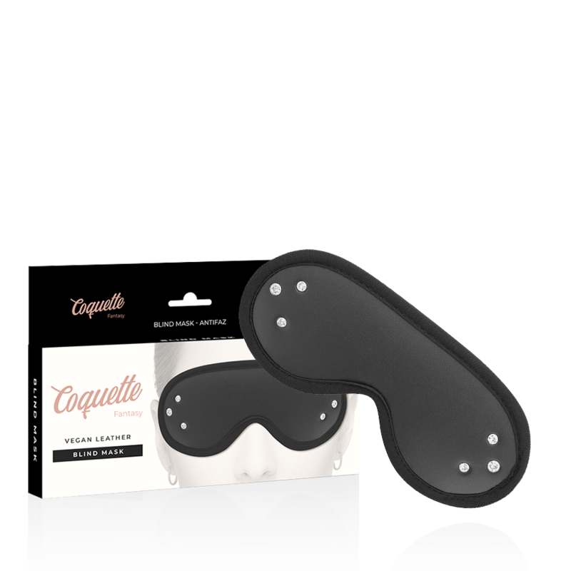 Masque fantasy cuir végan avec doublure néoprène — vue principale