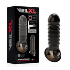 Extension pénienne TPE noire VirilXL ajustable — détail produit