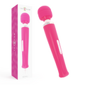 Boite Intense Keanu rose avec wand de massage assorti, tete spherique souple et manche ergonomique a bouton lateral, baguette vibrante puissante.