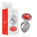 Plug anal Intense en métal avec son packaging.