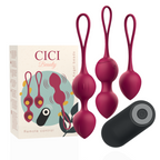 Boules de Geisha vibrantes en silicone avec télécommande — vue principale