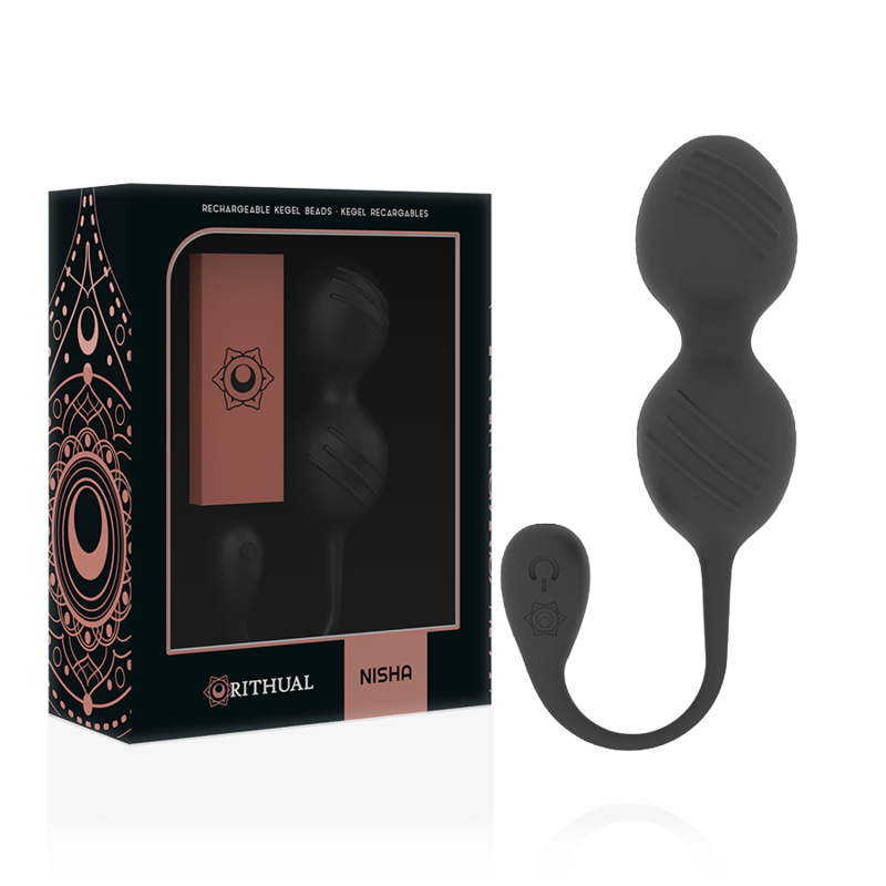 Boules de Kegel vibrantes rechargeables Nisha Orchidée — vue principale