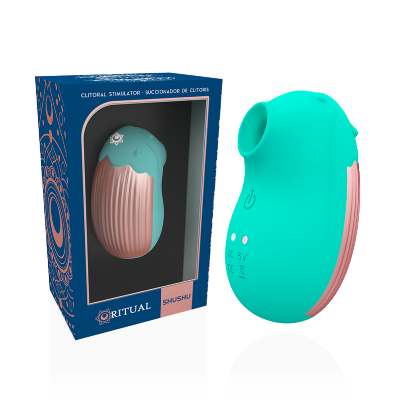 Stimulateur clitoridien Shushu aspiration vibration silicone — vue de profil