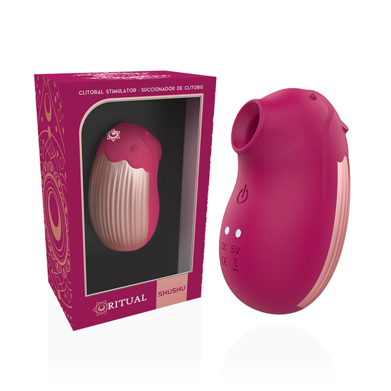 Stimulateur clitoridien Shushu aspiration vibration silicone — détail design