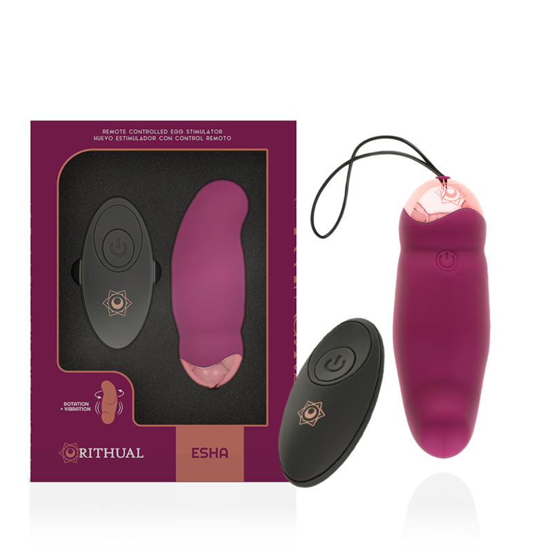 Œuf vibrant Ritual télécommande rotation et vibration — détail produit
