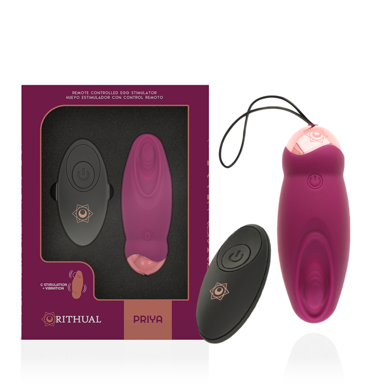 Œuf vibrant Priya télécommande Point G — détail produit
