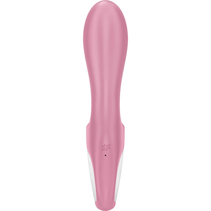 Vibromasseur gonflable Rabbit double stimulation rose — détail texture surface