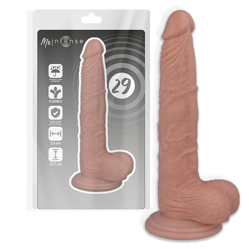 Gode réaliste grand format à ventouse — détail texture surface 2
