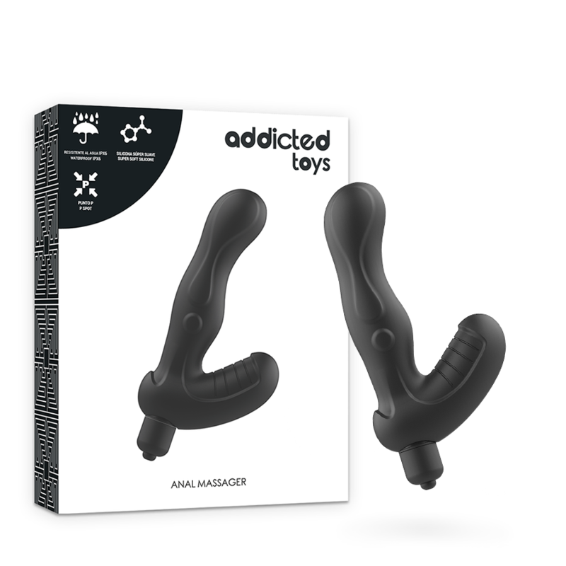 addicted toys stimulateur anal de prostate en silicone p spot vibe