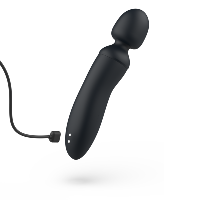Baguette vibrante rechargeable col flexible noir — détail produit