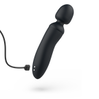 Baguette vibrante rechargeable col flexible noir — détail produit