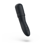 Baguette vibrante rechargeable col flexible noir — vue de profil