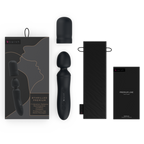 Baguette vibrante rechargeable col flexible noir — vue de dos