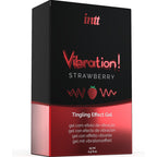 Gel stimulant intime liquide saveur fraise 15 ml — vue de profil