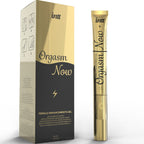 Boite Orgasm Now Intt avec son applicateur tube dore a bille vibrante, gel stimulant clitoridien chauffant feminin a effet picotement, 15 ml.