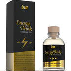 Gel de massage aromatisé Energy Drink effet chauffant — détail produit