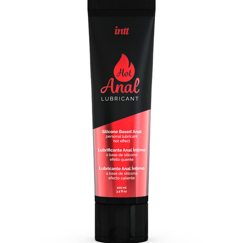 Tube Hot Anal Lubricant Intt de face, lubrifiant hybride base eau et silicone a effet chauffant formule pour les penetrations anales, 100 ml.