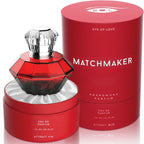Eau de parfum aux phéromones pour séduire Matchmaker Red Dia — comparatif dimensionnel