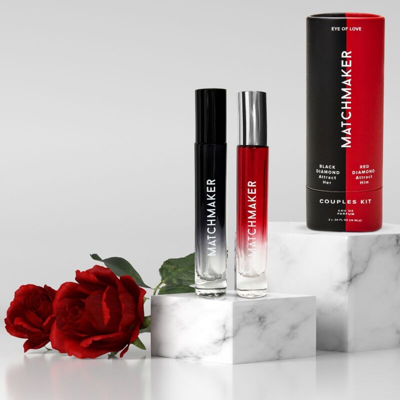 Coffret duo parfums aux phéromones pour couple 2 x 10 ml — vue rapprochée