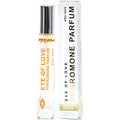 Roll-on After Dark logo EOL devant sa boite Pheromone Parfum, parfum aux pheromones pour femme 10 ml notes epicees et chocolat blanc Eye Of Love.