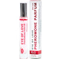 Roll-on One Love rose logo EOL devant sa boite Pheromone Parfum, parfum aux pheromones pour femme 10 ml agrumes jasmin musc vanille Eye Of Love.