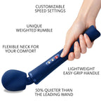 fun factory vim baguette rumble vibrante rechargeable en silicone bleu minuit