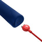 fun factory vim baguette rumble vibrante rechargeable en silicone bleu minuit