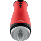Dameron vu de face, boîtier rouge et embouchure blanche