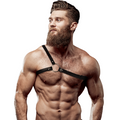 Harnais cuir écologique épaules croisées pour homme — vue principale