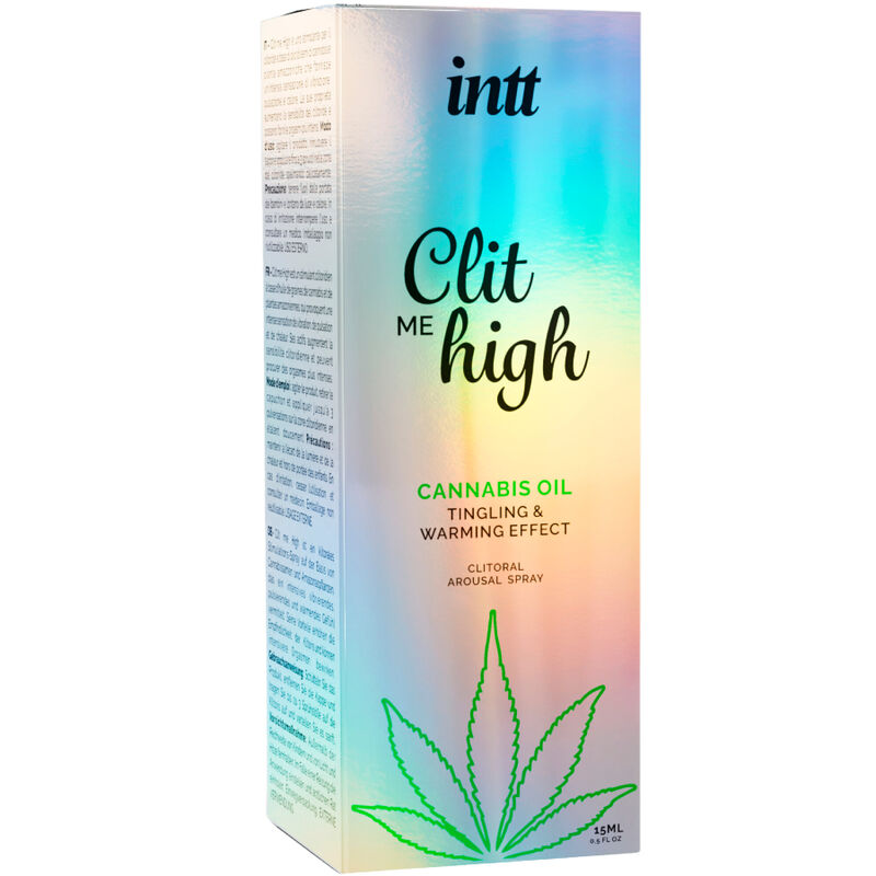 Spray d'excitation clitoridienne huile cannabis 15 ml — vue de profil