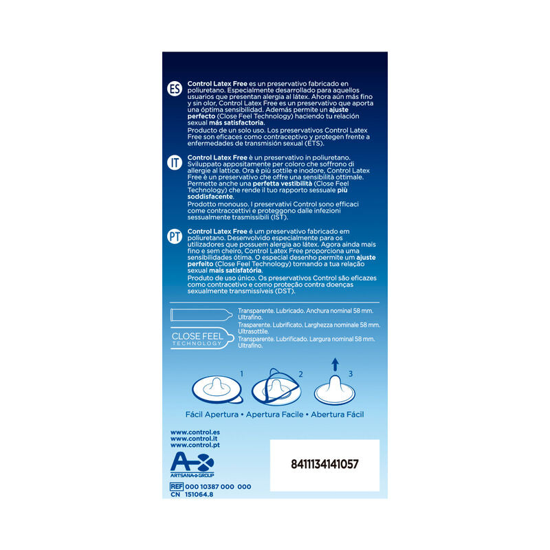 Préservatif ultra-fin sans latex polyuréthane — détail produit