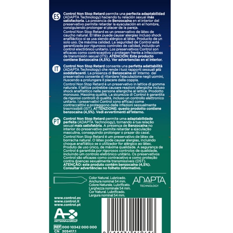 Préservatif retardant latex naturel boîte 12 — détail produit
