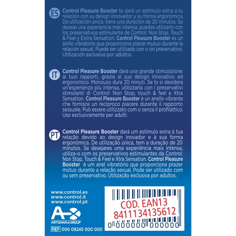 Anneau vibrateur silicone Pleasure Booster — vue de profil