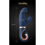 Vibromasseur Gentley Point G dual motor silicone — vue de profil